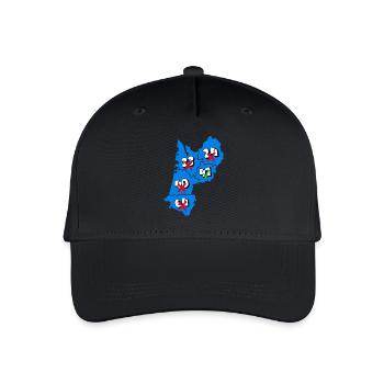 Region Aquitanien - Kinder Bio Basecap - Schwarz - Vorne