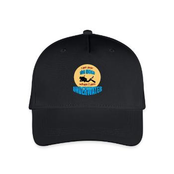 DIVING - Organic Kids’ Baseball Cap - black - Front
