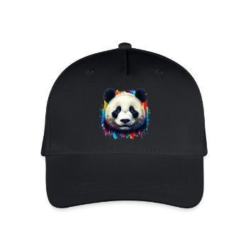 Panda - Kinder Bio Basecap - Schwarz - Vorne