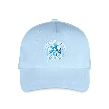 Earth Turtle PlanetInspired Design - Organic Kids’ Baseball Cap - light blue - Front