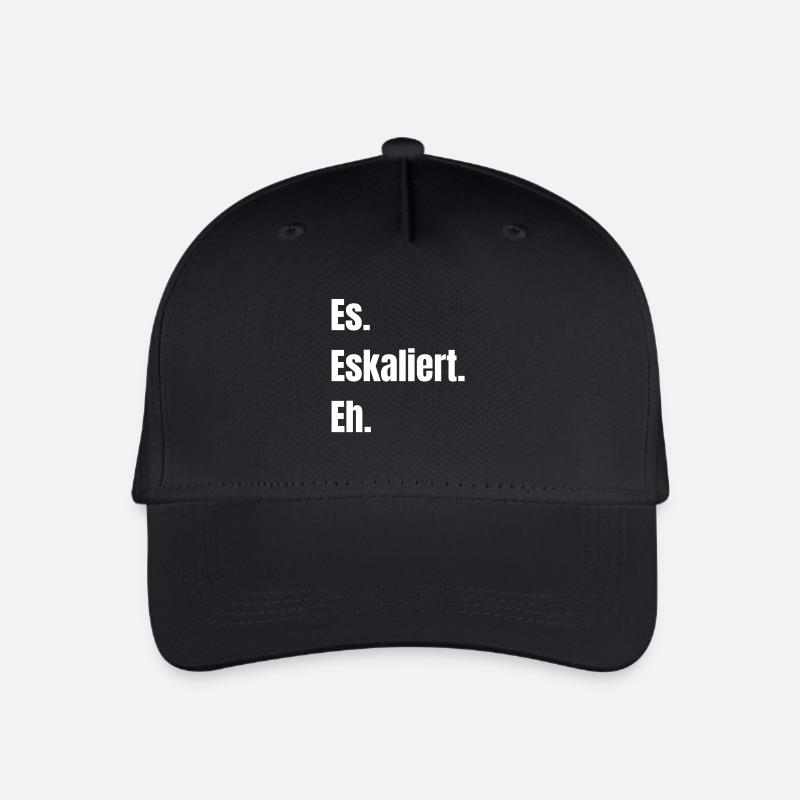Es. Eskaliert. Eh. - Kinder Bio Basecap - Schwarz
