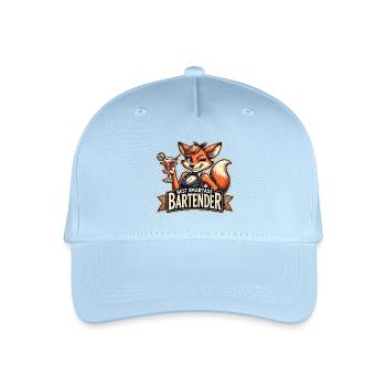Barkeeperin Barfrau Füchsin Fähe Fuchs Geschenk - Kinder Bio Basecap - Hellblau - Vorne