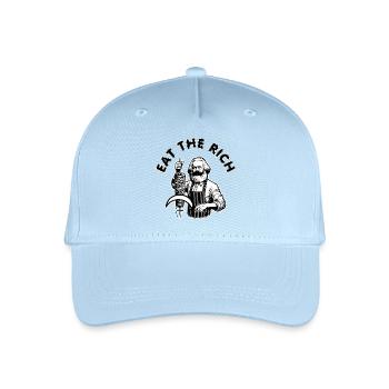Eat the rich - Kinder Bio Basecap - Hellblau - Vorne