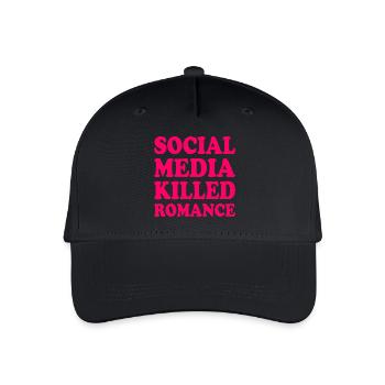 social media killed romance - Kinder Bio Basecap - Schwarz - Vorne