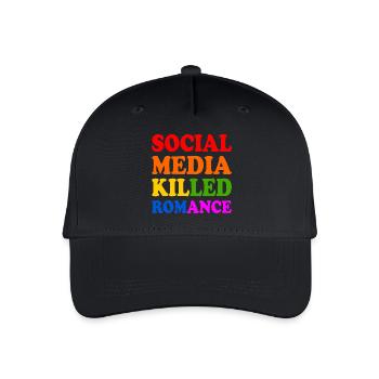 social media killed romance - Kinder Bio Basecap - Schwarz - Vorne
