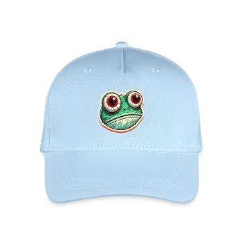 Funny Frog Lover Vintage Illustration - Organic Kids’ Baseball Cap - light blue - Front