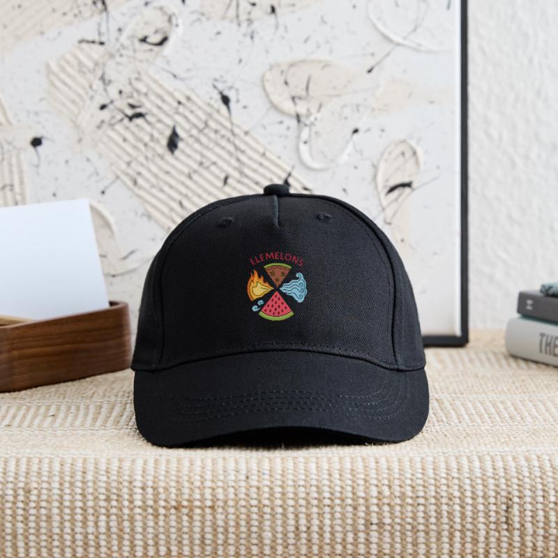 Elemelons Conception élémentaire de pastèque Casquette de baseball bio Enfant