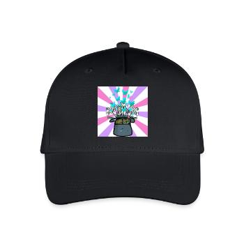 Chapeau Conjure Printemps Début Fleurs Fleur - Casquette de baseball bio Enfant - noir - Devant