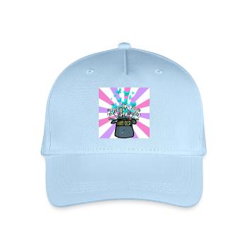 Chapeau Conjure Printemps Début Fleurs Fleur - Casquette de baseball bio Enfant - bleu clair - Devant