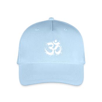 Om symbol in dynamic grunge design - Organic Kids’ Baseball Cap - light blue - Front