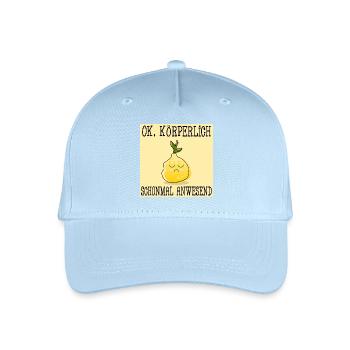 STIMMUNG ZITRONE - KÖRPERLICHE ANWESENHEIT - Kinder Bio Basecap - Hellblau - Vorne