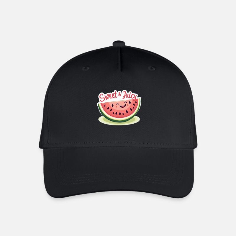 Süße saftige Frucht-Vibes - Kinder Bio Basecap - Schwarz