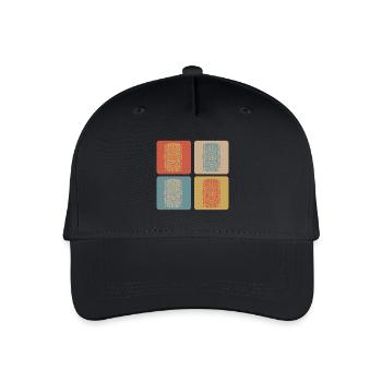 Masque Tiki - Casquette de baseball bio Enfant - noir - Devant