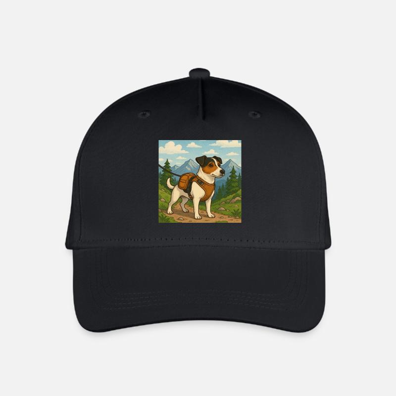 Jack Russel Wanderer - Organic Kids’ Baseball Cap - black