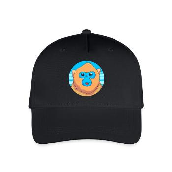 Snub-nosed monkey Monkey Chimpanzee - Organic Kids’ Baseball Cap - black - Front
