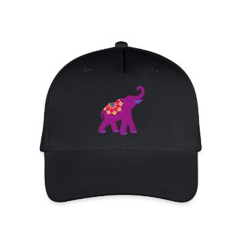 Yoga Meditation Mandala India Animal Love Namaste - Organic Kids’ Baseball Cap - black - Front