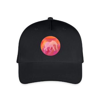 Yoga Meditation Circle Painting Elephant India om - Organic Kids’ Baseball Cap - black - Front