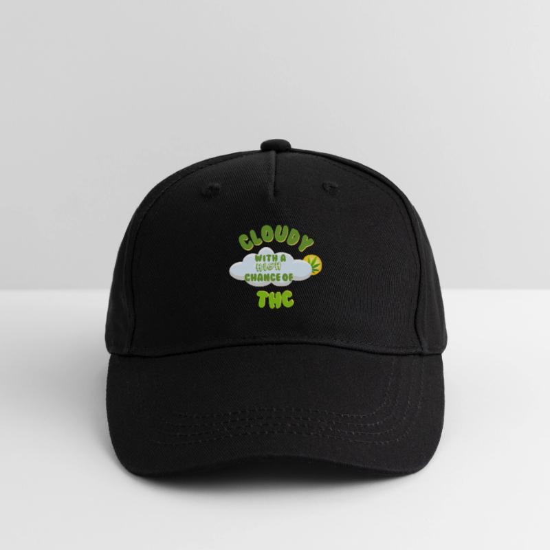 Conception de célébration du THC nuageux Casquette de baseball bio Enfant
