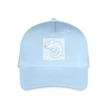 Chameleon pastel tribal art - Organic Kids’ Baseball Cap - light blue - Front