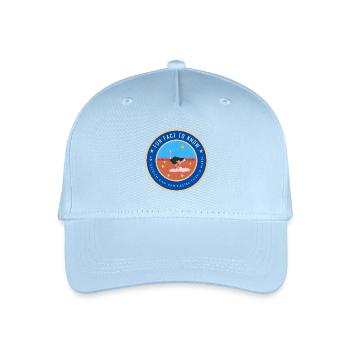 An ostrich can run faster than a horse - Organic Kids’ Baseball Cap - light blue - Front