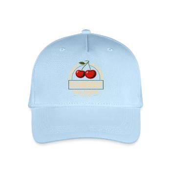 Integrität im Dienst Cherry Kautionsanleihen EST. 1997 - Kinder Bio Basecap - Hellblau - Vorne