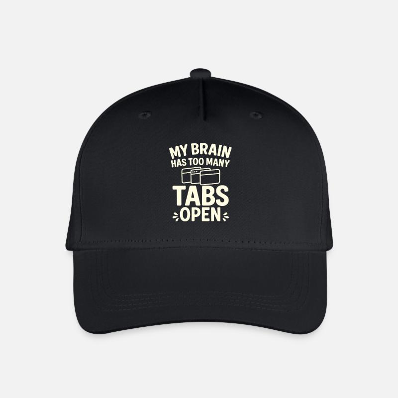 Tab Overload - Organic Kids’ Baseball Cap - black