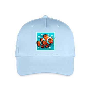 Clownfisch - Kinder Bio Basecap - Hellblau - Vorne