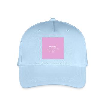 Be still and know that I'm God - Organic Kids’ Baseball Cap - light blue - Front