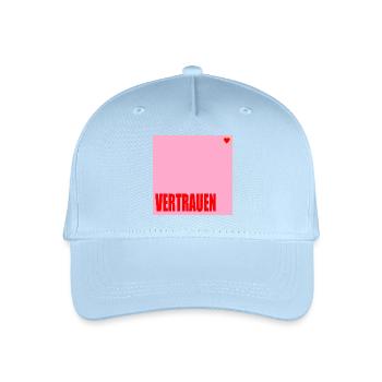 VERTRAUEN HERZ - Kinder Bio Basecap - Hellblau - Vorne