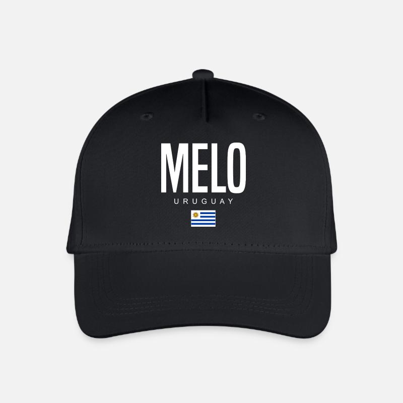 Melo Uruguay Uruguayen - Casquette de baseball bio Enfant - noir