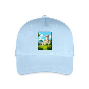 Chaves Portugal Castle Tower Under Blue Sky Poster - Organic Kids’ Baseball Cap - light blue - Front