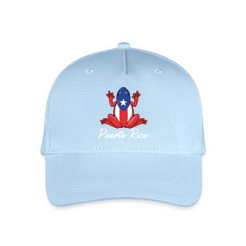 Boricua Coqui Drapeau Porto Rico - Casquette de baseball bio Enfant - bleu clair - Devant