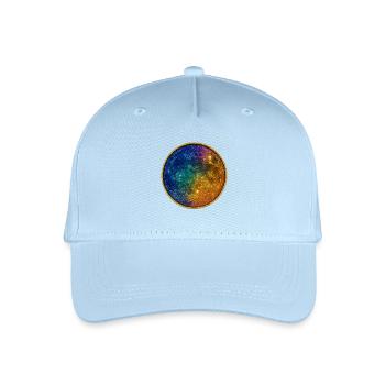 Kosmischer Regenbogenkreis - Kinder Bio Basecap - Hellblau - Vorne
