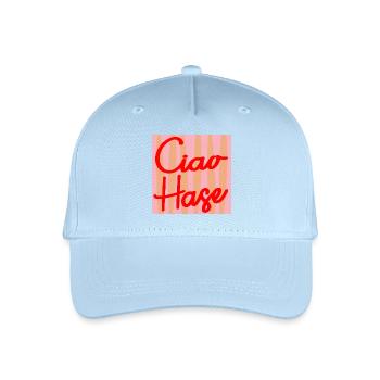 CIAO BUNNY SELF-WORTH - Organic Kids’ Baseball Cap - light blue - Front