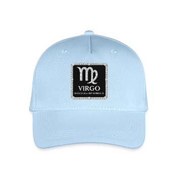 Sternzeichen Jungfrau - Kinder Bio Basecap - Hellblau - Vorne