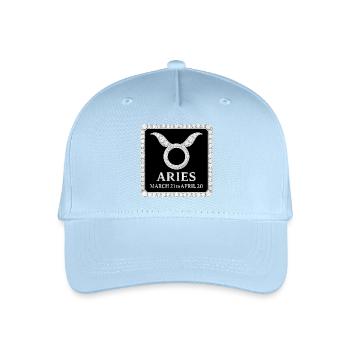 Sternzeichen Widder  - Kinder Bio Basecap - Hellblau - Vorne