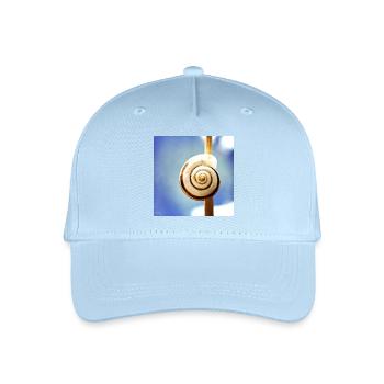 Snail-shell - Organic Kids’ Baseball Cap - light blue - Front