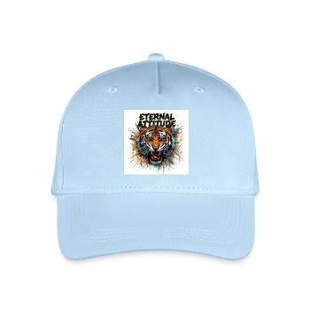 Ewige Tigerpose - Kinder Bio Basecap - Hellblau - Vorne