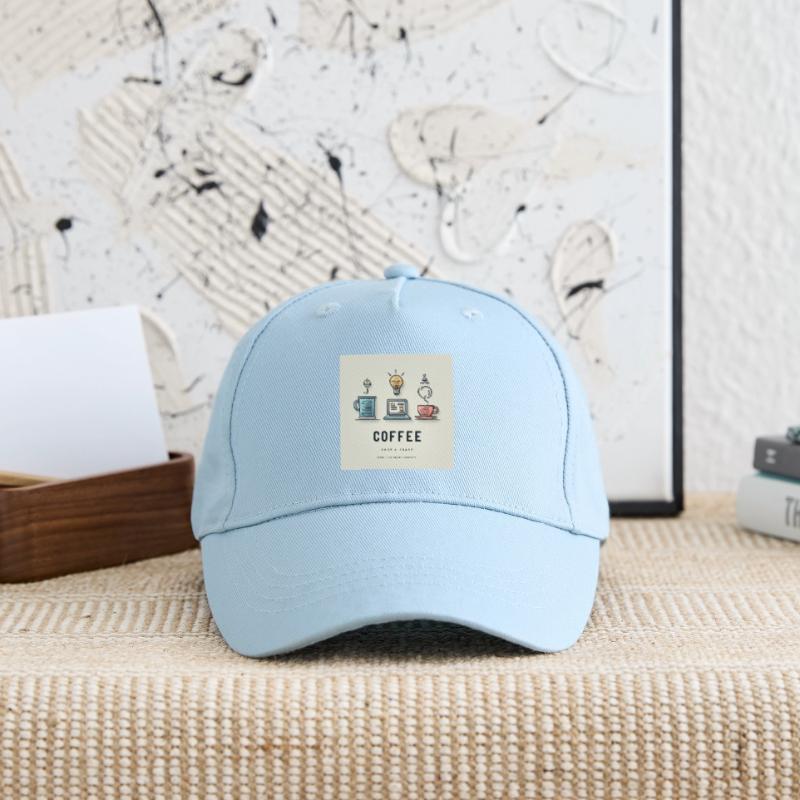 Conception du code du café Casquette de baseball bio Enfant