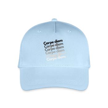 Carpe Diem - Organic Kids’ Baseball Cap - light blue - Front