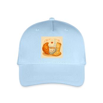 Paris Breakfast Cuddle - Organic Kids’ Baseball Cap - light blue - Front
