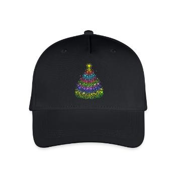 Christmas tree - Organic Kids’ Baseball Cap - black - Front