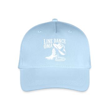 Line Dance Granny Cowboy Boots - Organic Kids’ Baseball Cap - light blue - Front