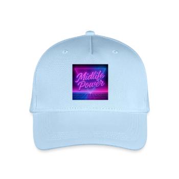 Midlife Power  - Kinder Bio Basecap - Hellblau - Vorne