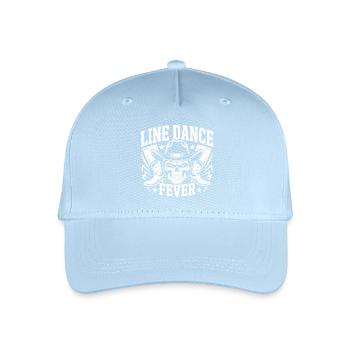 Line Dance Fever Schädel - Kinder Bio Basecap - Hellblau - Vorne