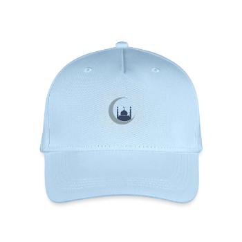 Islamische Kunst-Moschee Halbmond Elegant - Kinder Bio Basecap - Hellblau - Vorne