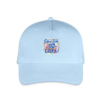 Spoiler Alert I Don't Care - Organic Kids’ Baseball Cap - light blue - Front