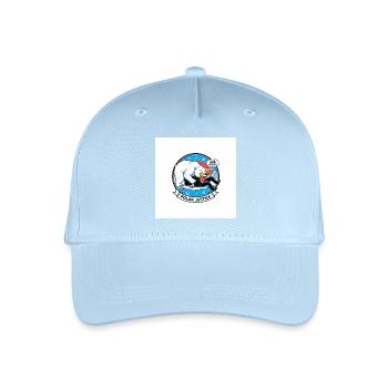 Dessin animé PolarJustice - Casquette de baseball bio Enfant - bleu clair - Devant