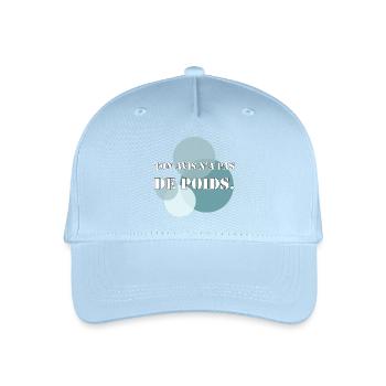 DEINE MEINUNG HAT KEIN GEWICHT. - Kinder Bio Basecap - Hellblau - Vorne