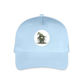 Waldfee Kobold im Blattwald - Kinder Bio Basecap - Hellblau - Vorne